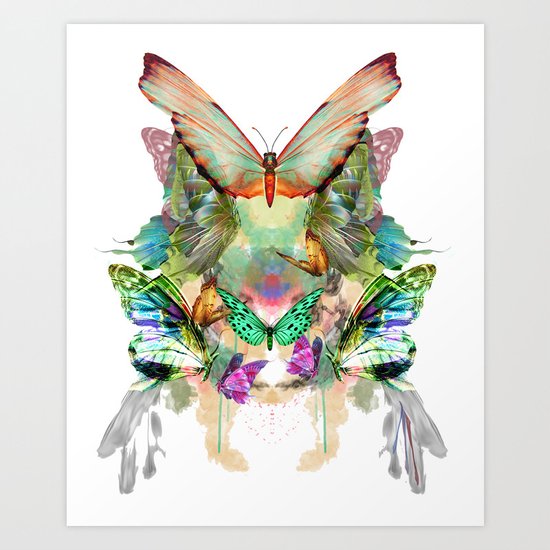The fate of the butterfly Art Print