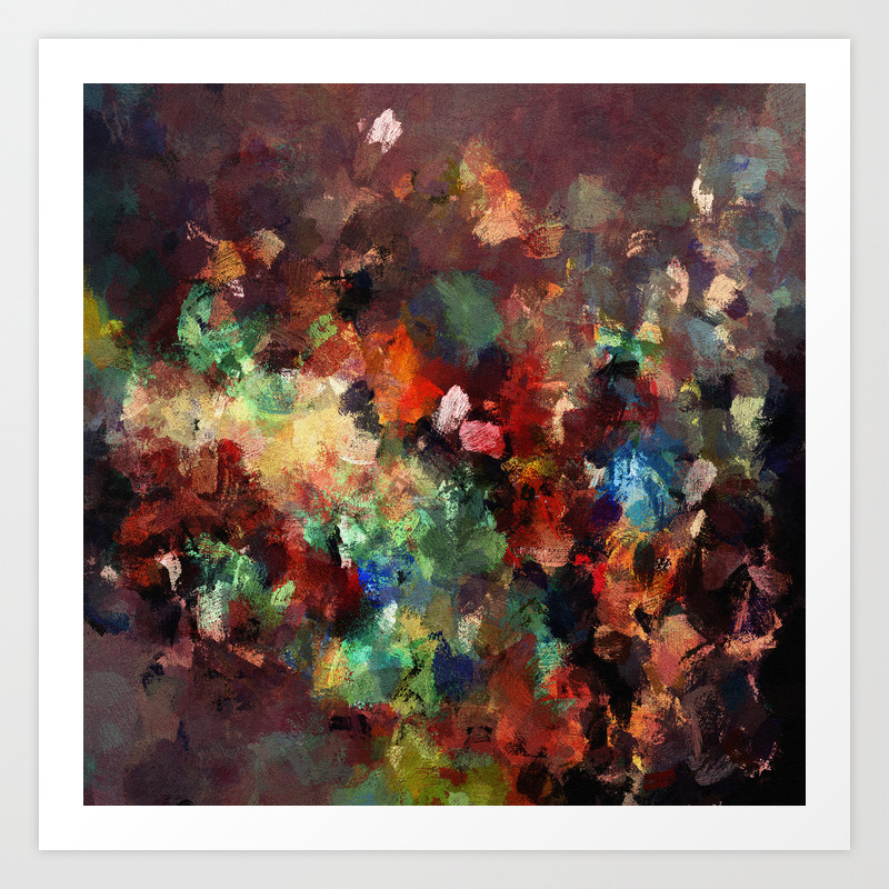 Colorful Contemporary Abstract Art Art Print By Aysetoyran Society6