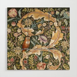 William Morris Owl Art Nouveau Tapestry Wood Wall Art