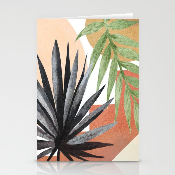 Abstract Tropical Art VII Stationery Cards