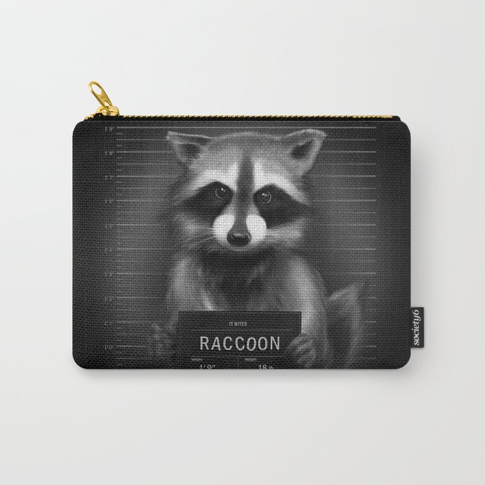 Raccoon Mugshot Carry-All Pouch