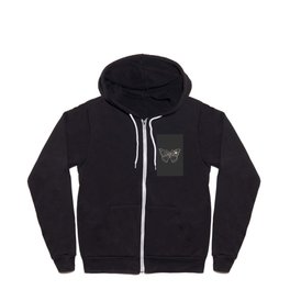 Sun and Moon Butterfly Zip Hoodie