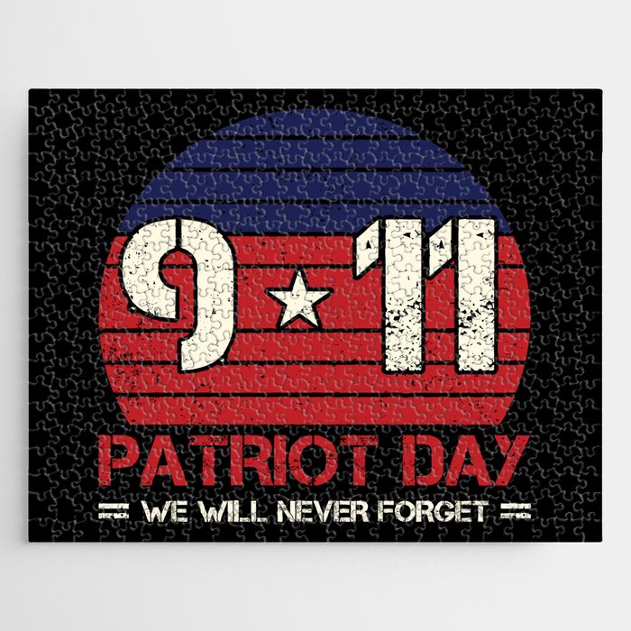 Patriot Day Never Forget 9 11 Anniversary Jigsaw Puzzle
