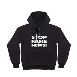 Stop Fake News Media Politics Trump Supporter print Hoody