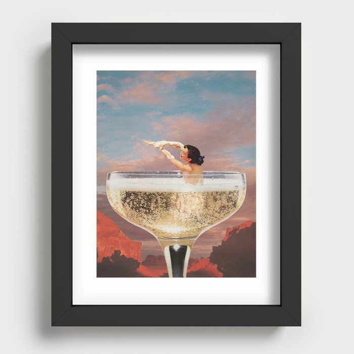 CHAMPAGNE DREAMS by Beth Hoeckel Recessed Framed Print