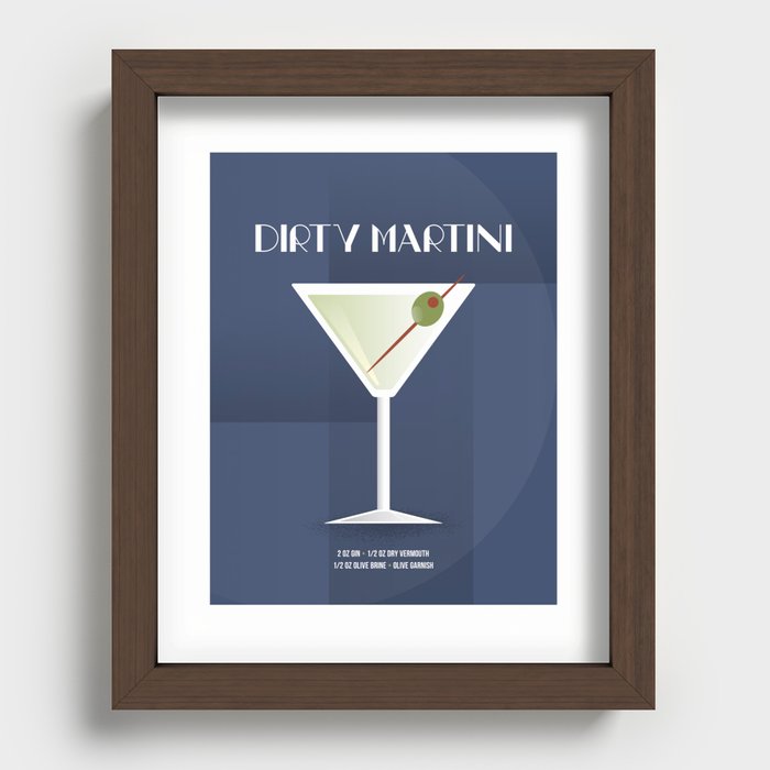 Dirty Martini Recessed Framed Print