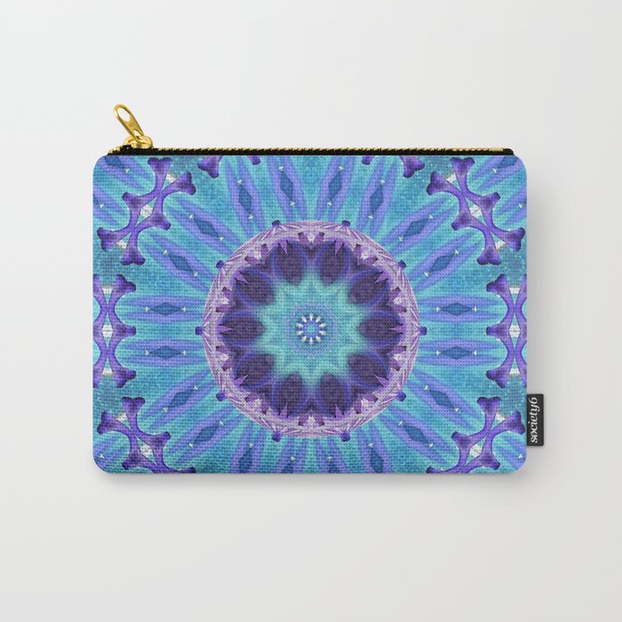 Lily Kaleidoscope Mandala A263 Carry-All Pouch