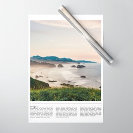 Oregon Coast - Cannon Beach - Minimalist Wrapping Paper
