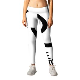 Be Strong Leggings | Black And White, Positive, Gym, Hope, Digital, Graphicdesign, Typography, Fitness 