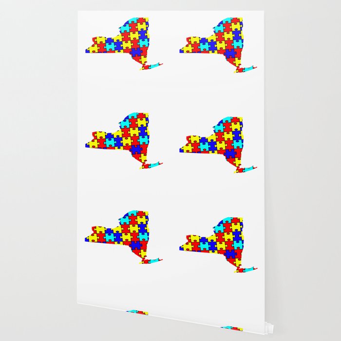 New York Autism Awareness Wallpaper By Merchmojo Society6
