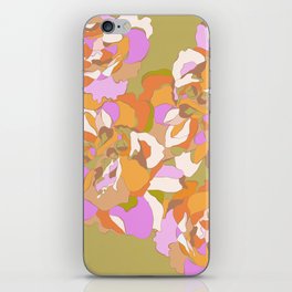 Maxi Boho Floral Pattern - 2 Peachy & Green iPhone Skin
