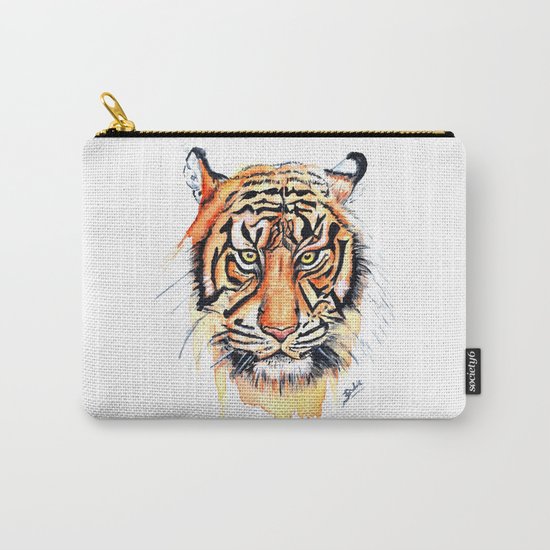 Tiger (Watercolor) Carry-All Pouch