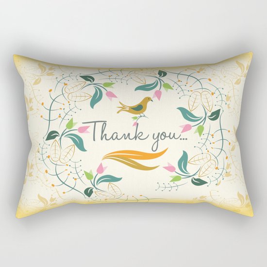 Thank you Rectangular Pillow