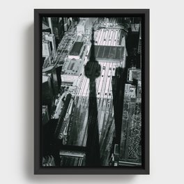 CN Tower Shadow Framed Canvas