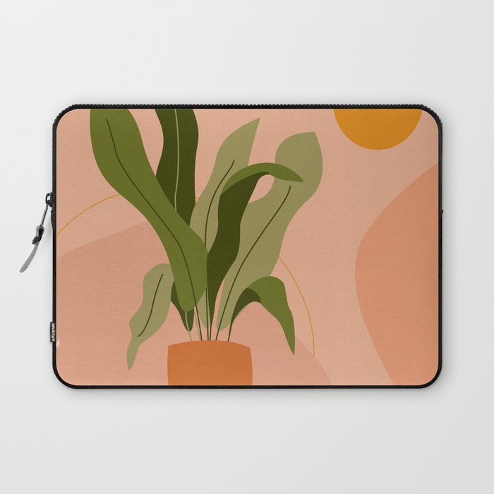 Abstract Flowerpot with Cool Abstract shapes Laptop Sleeve