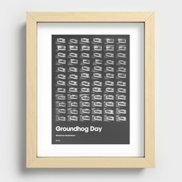 A MOVIE POSTER A DAY: GROUNDHOG DAY. Recessed Framed Print