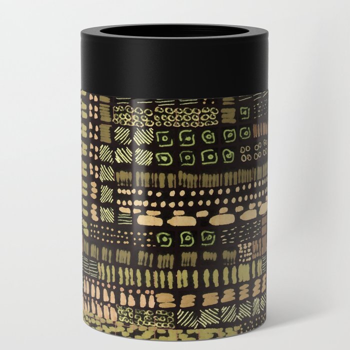 khaki green ink marks hand-drawn collection Can Cooler