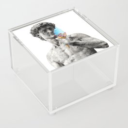 Michelangelo's David statue, sculptures, painter, Italian architect. Aesthetic art for sculptors and artists who love the trendy aesthetic style Acrylic Box