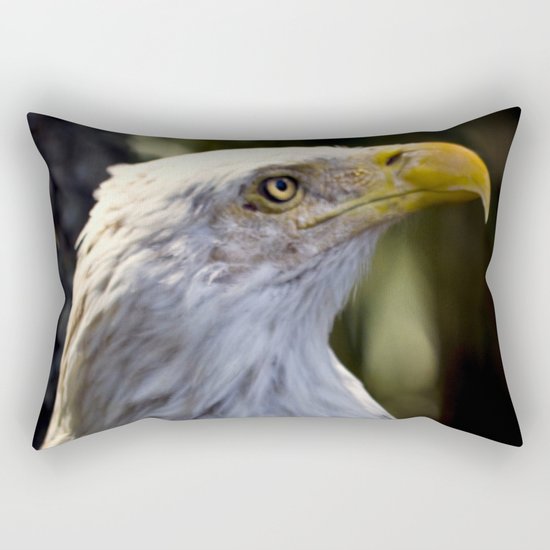 Proud Bald Eagle Rectangular Pillow