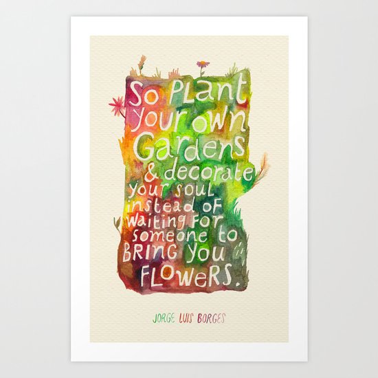 Jorge Luis Borges Art Print