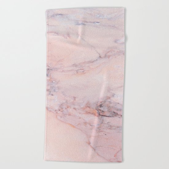 Blush Marble Beach Towel