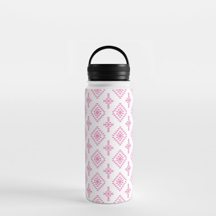 Pink Native American Tribal Pattern Water Bottle