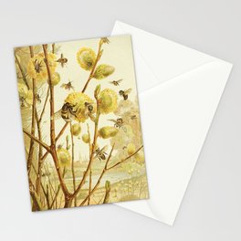 Bees, Vintage Style Stationery Card
