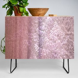 rusty pink shimmering ivy wall Credenza