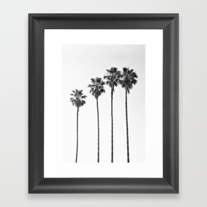Four Palm Trees Framed Art Print