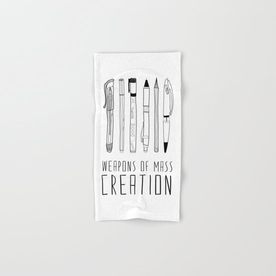weapons of mass creation Hand & Bath Towel