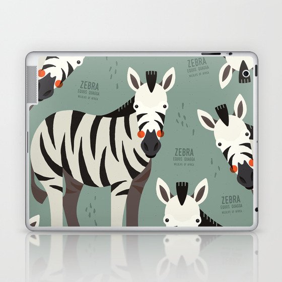 Zebra, Wildlife of Africa Laptop & iPad Skin