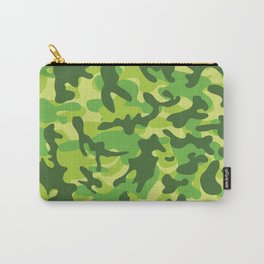 COOL LOOKING CAMOUFLAGE TEXTURED ARMY MILITARY LOOK KHAKI CAMOUFLAGE  GRAFFITI ABSTRACT Carry-All Pouch