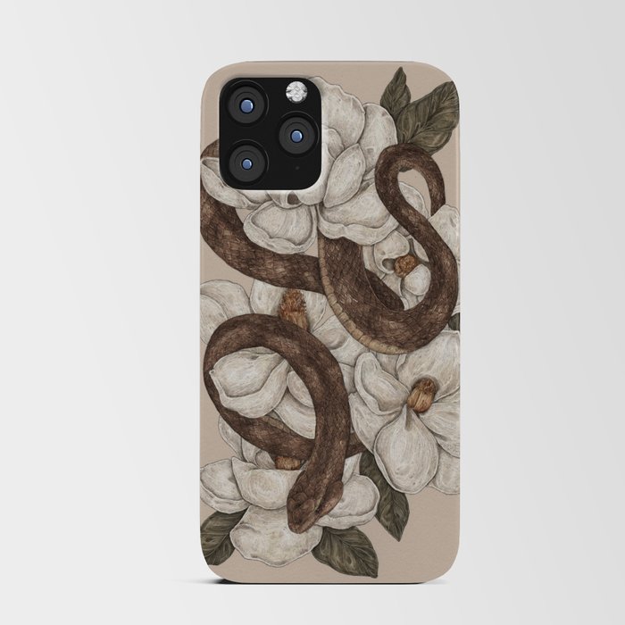 Snake and Magnolias iPhone Card Case