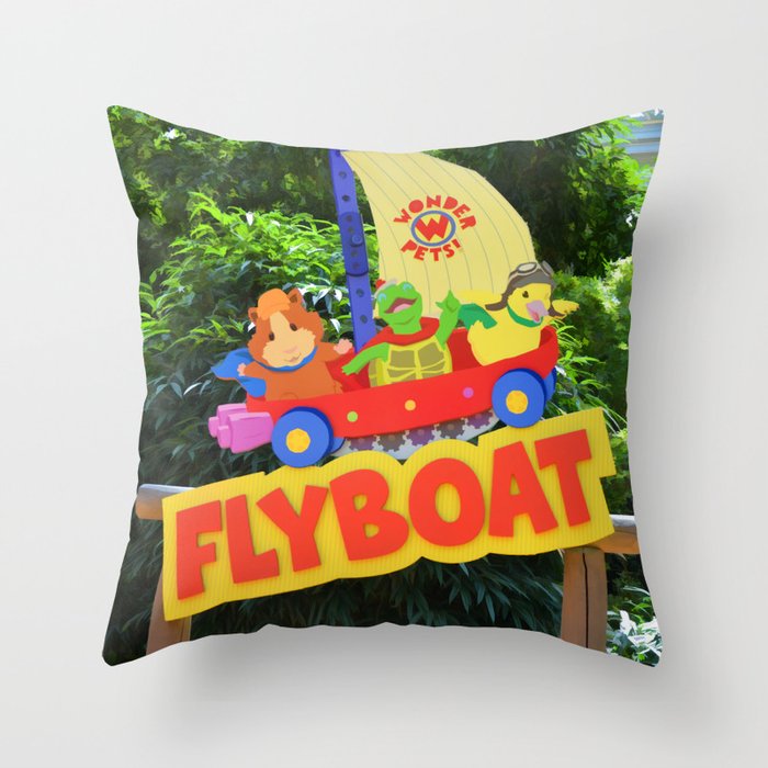 Wonderpets Flyboat Throw Pillow