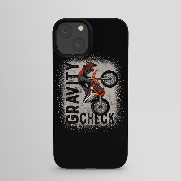 Motocross Gravity Check Motorcycle Stunt Rider iPhone Case