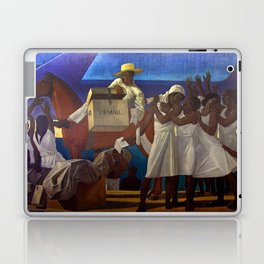 The mail plane, African American masterpiece portrait painting by Rockwell Kent Laptop Skin