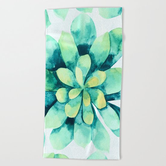 tropical flower Beach Towel