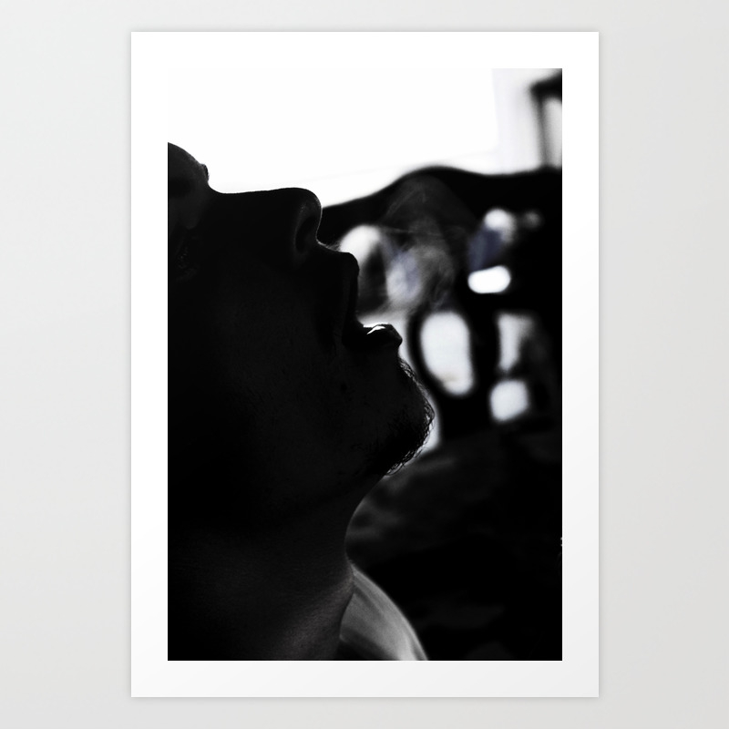 Smoke Silhouette Art Print By Lilacphotography Society6
