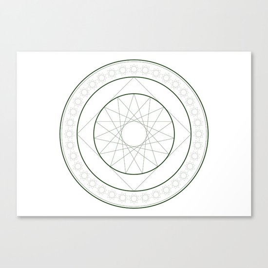 Anime Magic Circle 4 Canvas Print