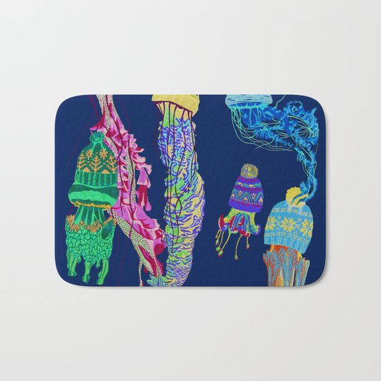 Cool Jellyfish 2 Bath Mat