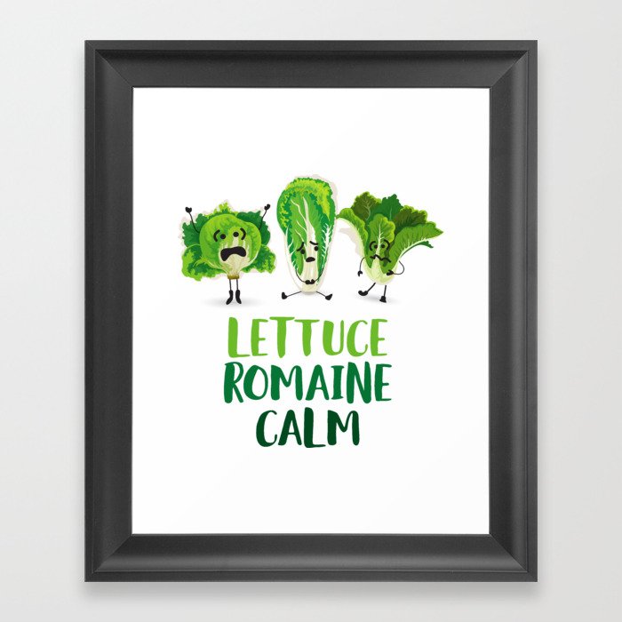 Lettuce Romaine Calm Framed Art Print
