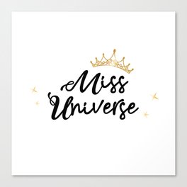 Miss Universe Canvas Print