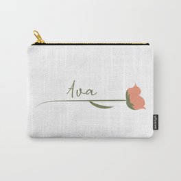 Ava name on a rose Carry-All Pouch