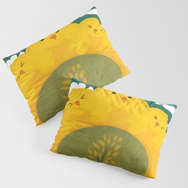 A Day on Chicken Mountain Pillow Sham