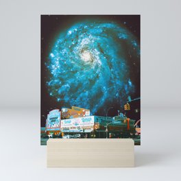Intersection - Space Collage, Retro Futurism, Sci-Fi Mini Art Print