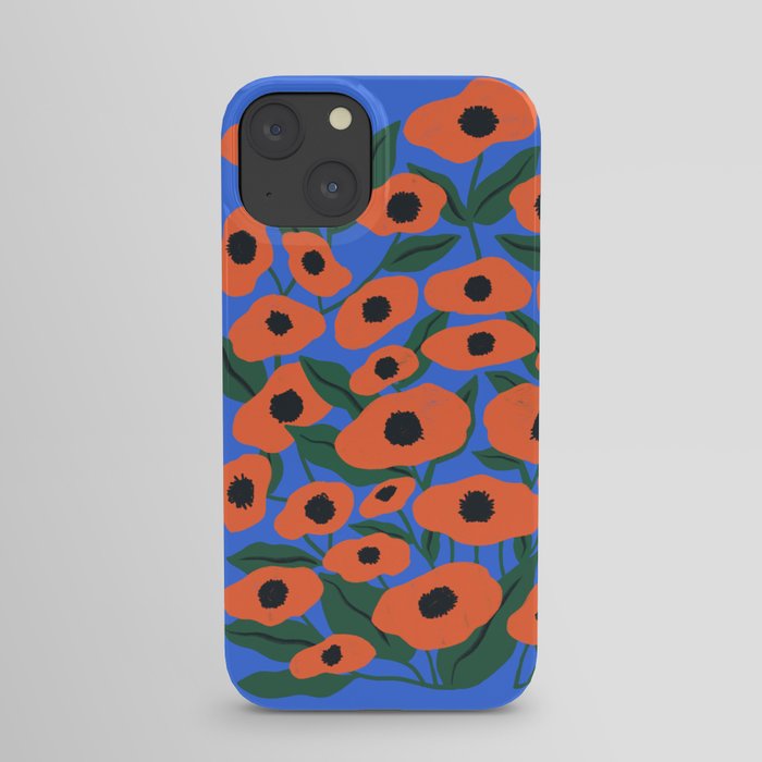 Red Poppy Garden iPhone Case