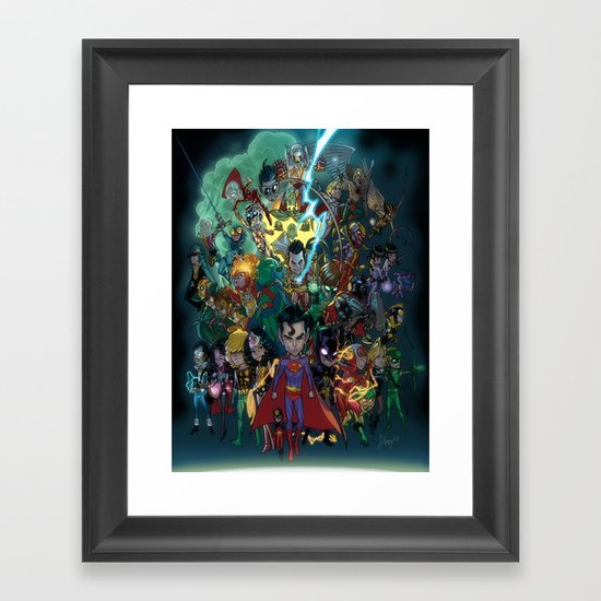 Lil' Super Friends Framed Art Print