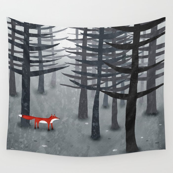 The Fox and the Forest Wall Tapestry