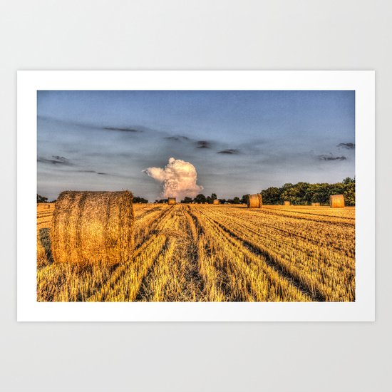 The English Summer Farm Art Print