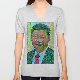 President Xi Jinping N. 0003 V Neck T Shirt